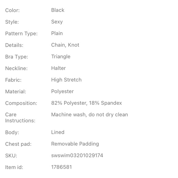 NWOT - Ring Linked Bikini Top - Picture 3 of 4